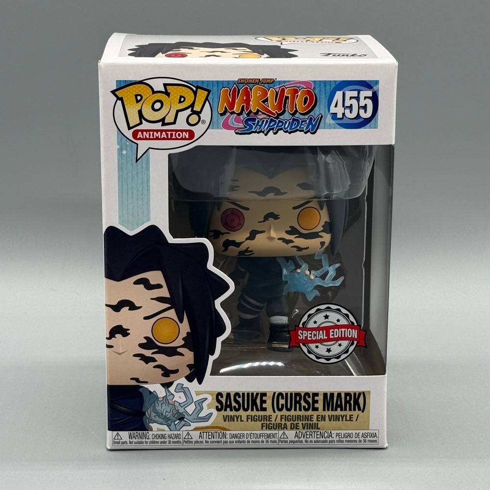 Funko Pop! #455 Sasuke (Curse Mark) Naruto Exclusive w/ Protector *Vaulted*